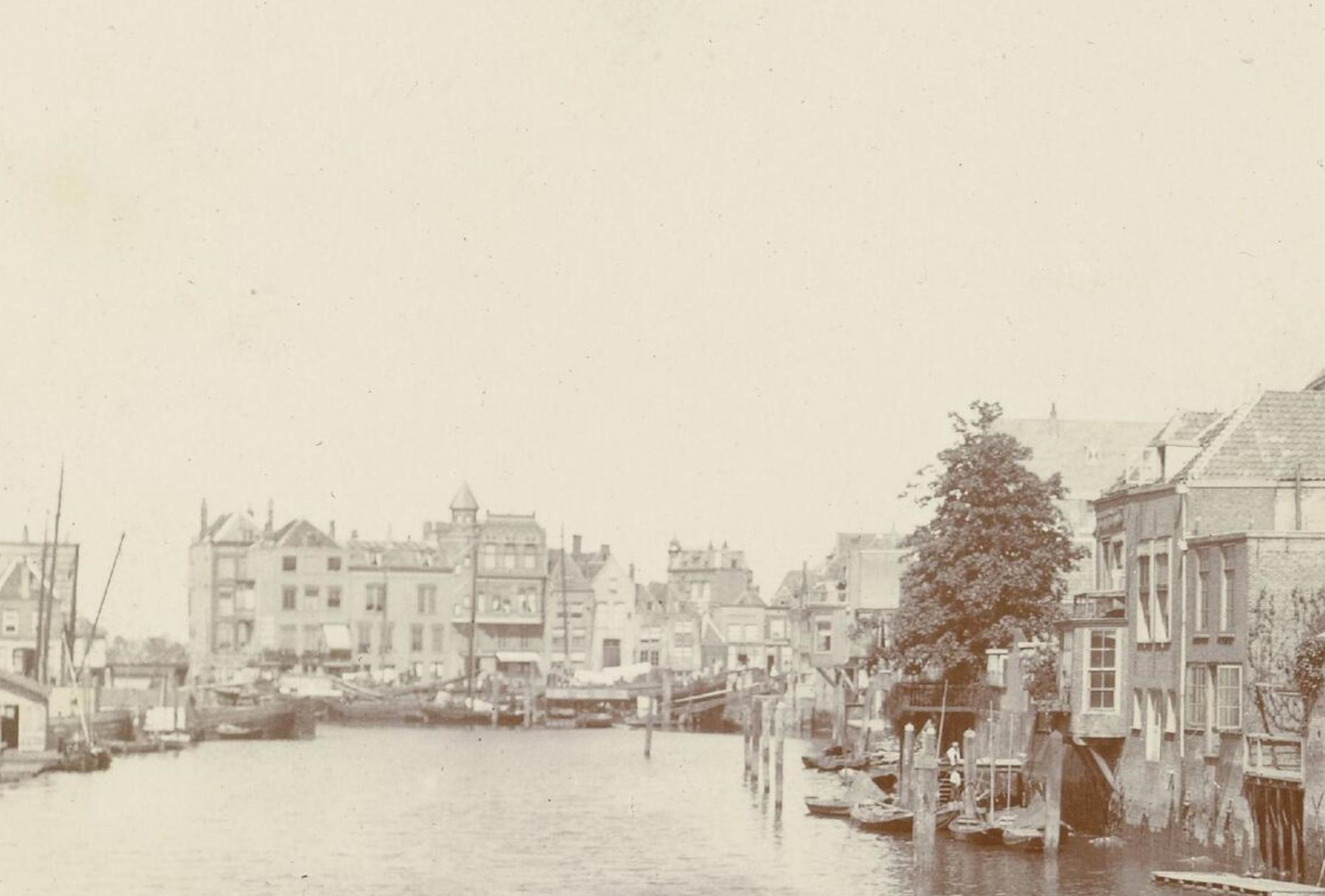 In 1960 werd er een nieuwe Boombrug gebouwd en werden de huizen langs de Boomstraat aan de kant van de Wijnhaven gesloopt. Op het schilderij en de foto uit de Beeldbank is de oude situatie nog te zien